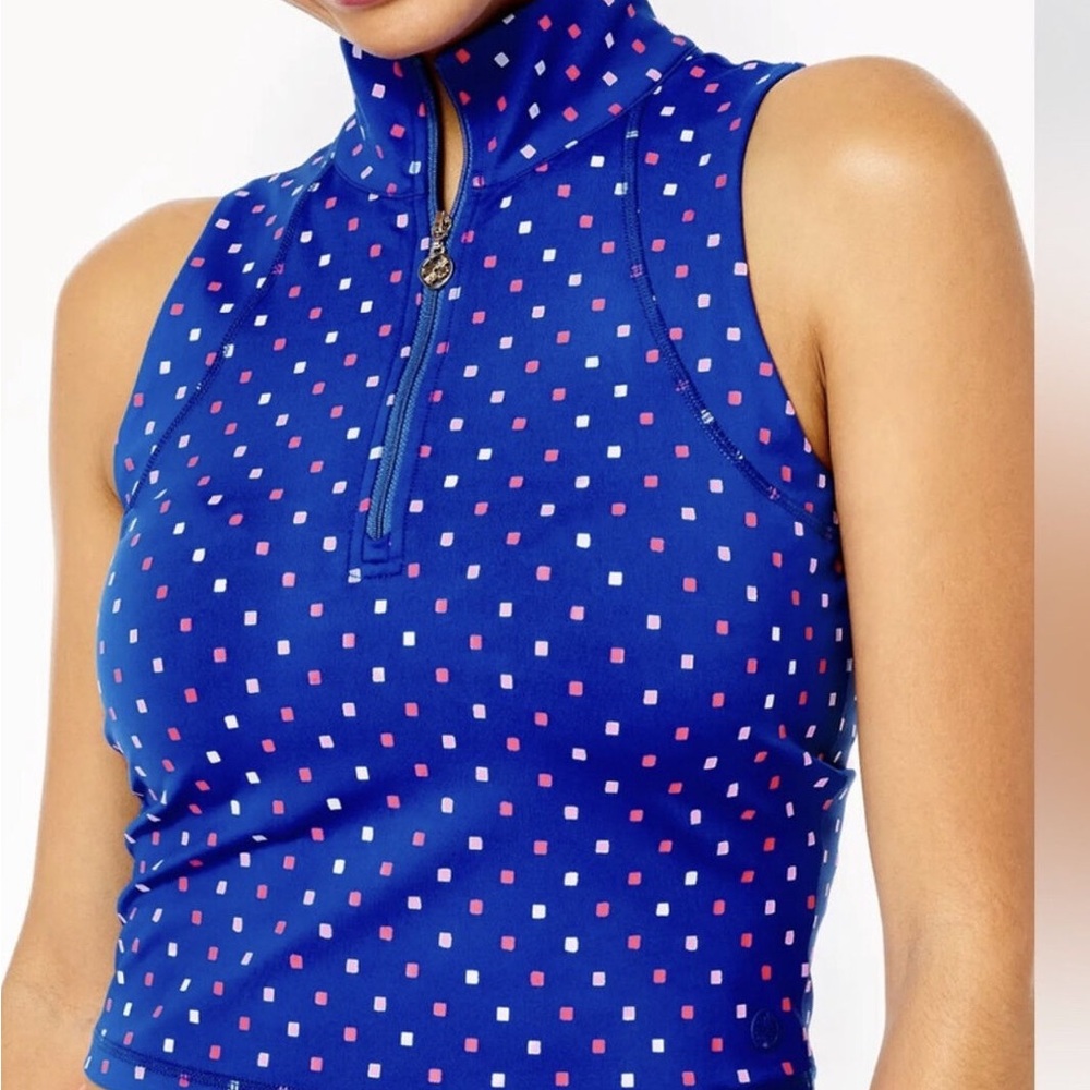 Brand New Lilly Pulitzer Callie Half Zip Top UPF 50 Luxletic Small